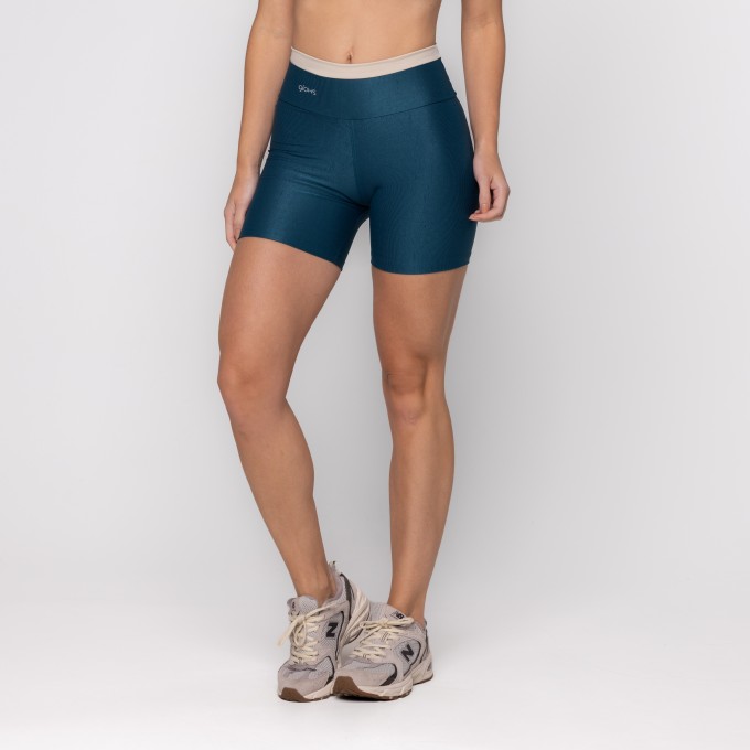 Short Duo Canelado Verde Heaven