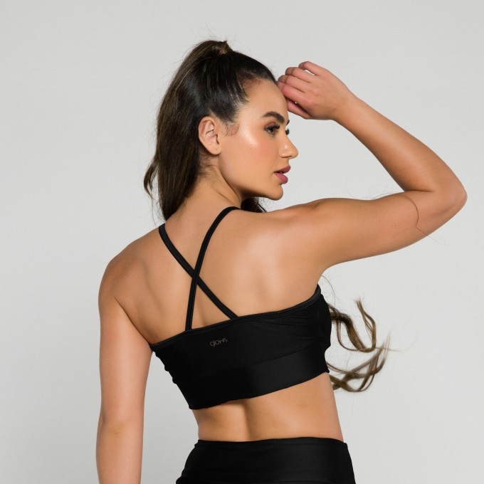 Top Glam Franzido Preto