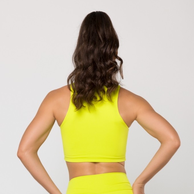 Cropped Luna Amarelo Limão