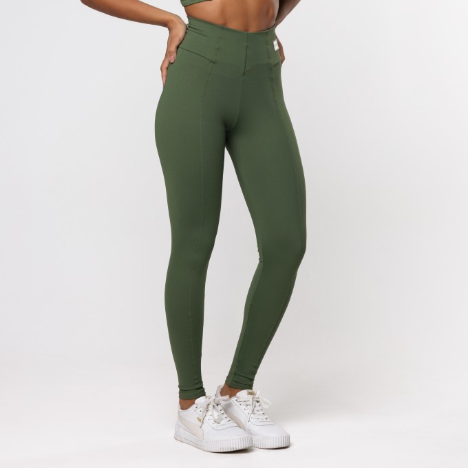 Legging Drop Verde Musgo