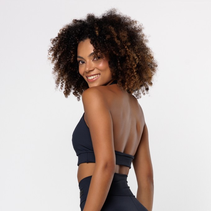 Top Frente Única Preto