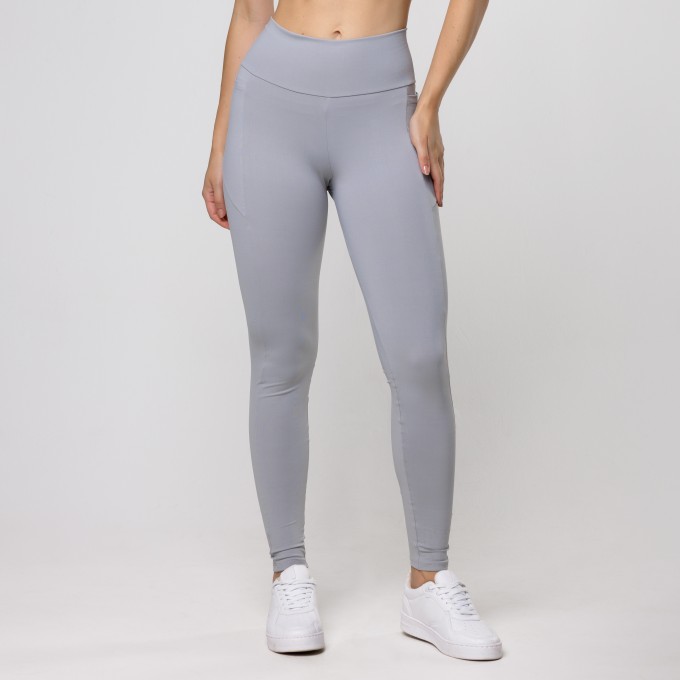 Calça Legging UP Cinza com Bolso