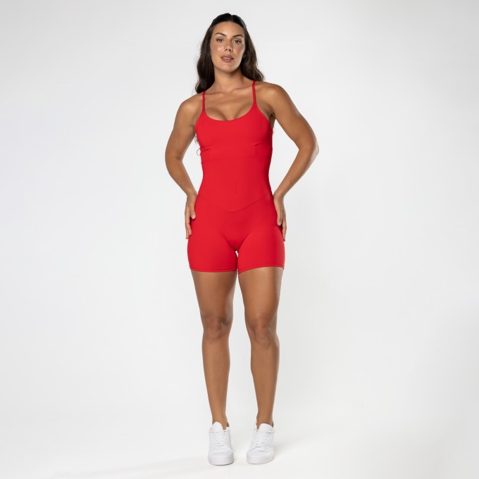 Macaquinho Fitness Energy Vermelho