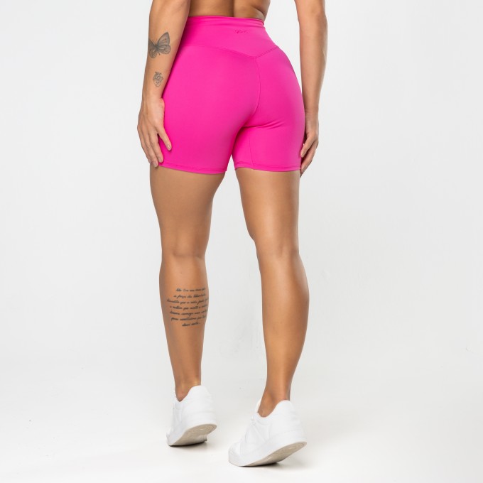 Short Gaia Cós Cruzado Rosa Pink