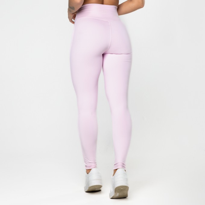 Calça Legging Gaia Cós Cruzado Rosa Claro