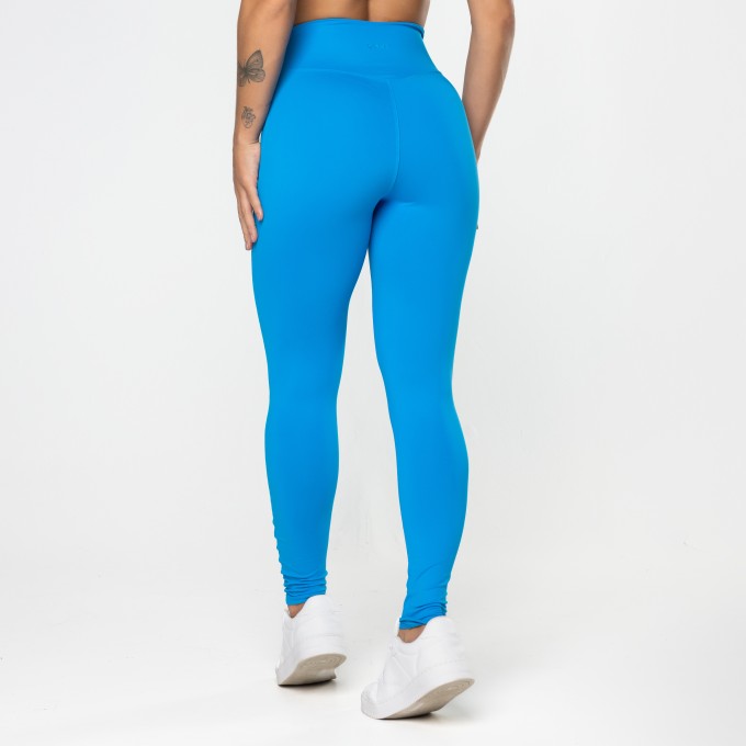 Calça Legging Gaia Cós Cruzado Azul