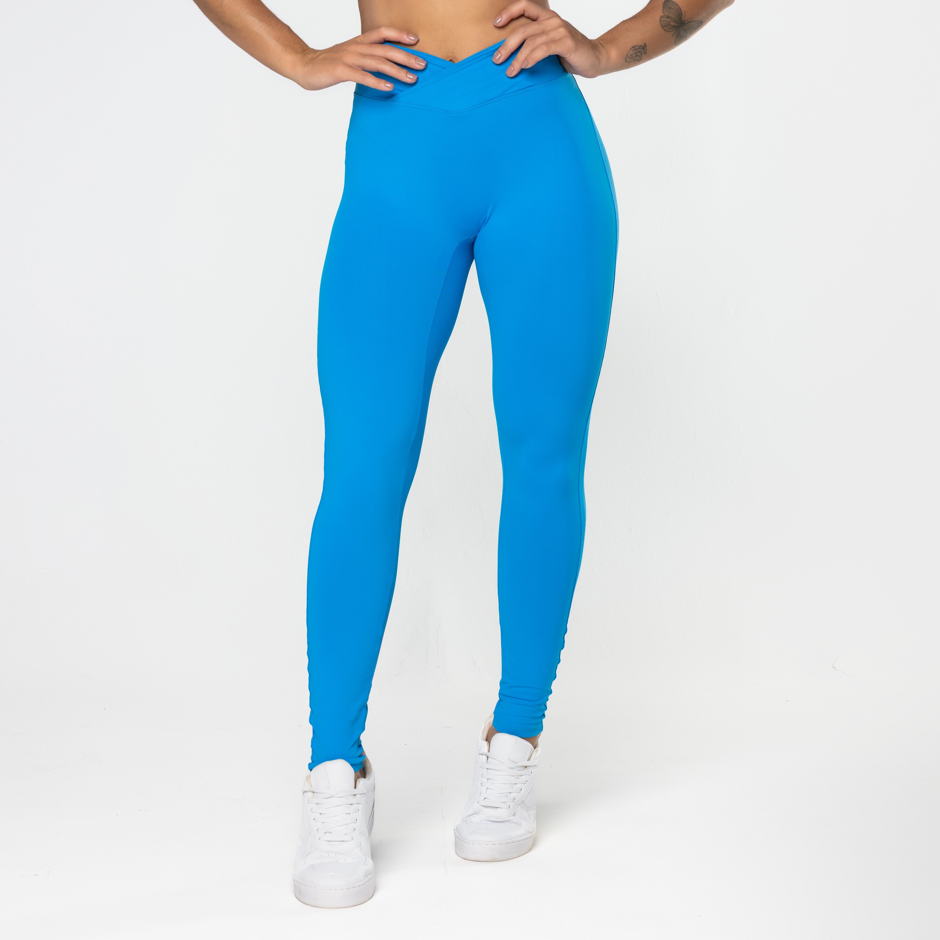 Legging Gaia Cós Cruzado Azul