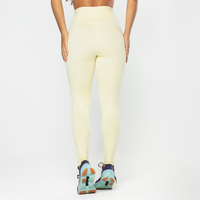 Calça Legging Gaia Cós Cruzado Amarela