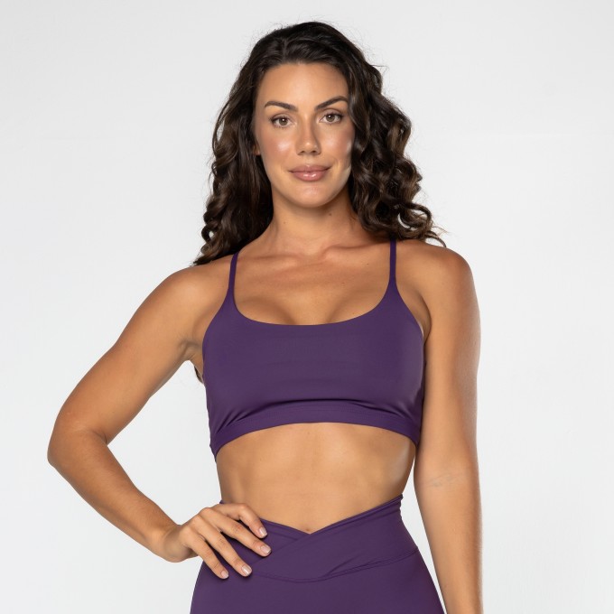 Top Sense Nadador Roxo Escuro