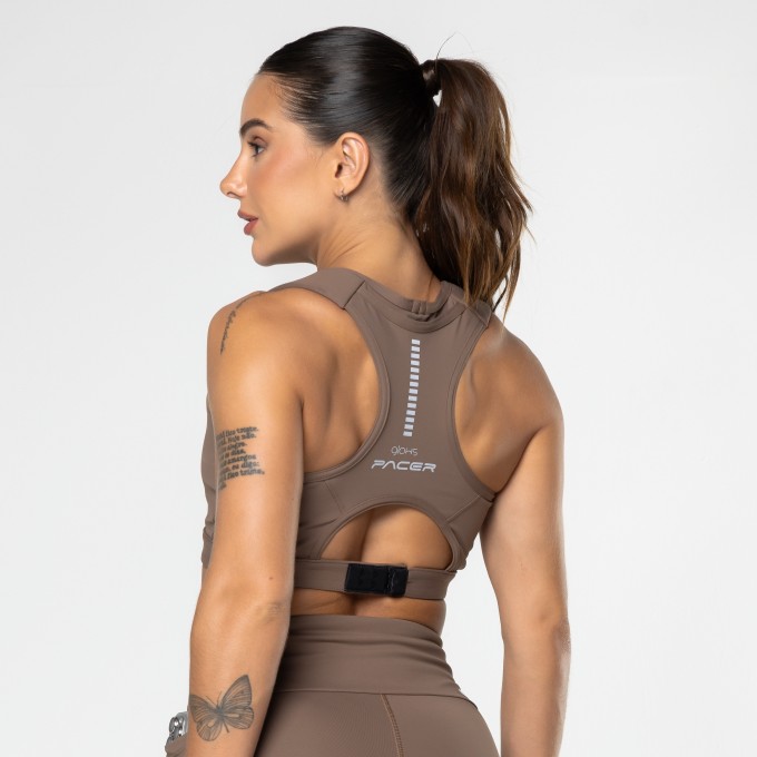 Top Pacer Antiimpacto Marrom Castanho