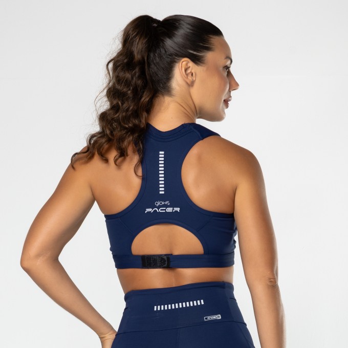 Top Pacer Antiimpacto Azul Marinho