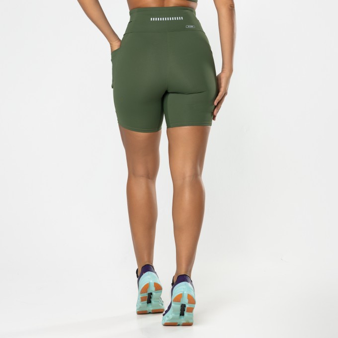 Short Pacer Multibolsos Verde Musgo