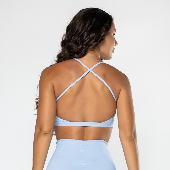 Top Gaia Cruzado Azul Claro - Brisa