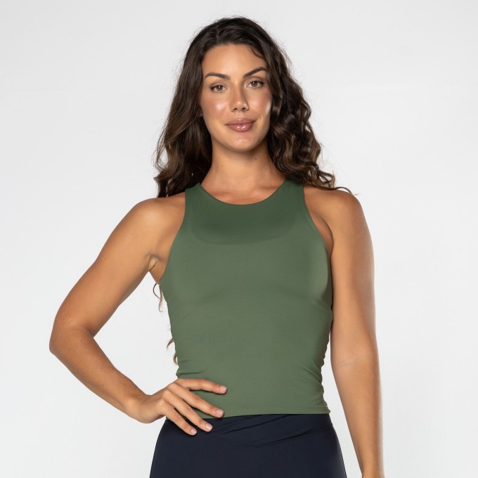 Camiseta Luna Verde Musgo