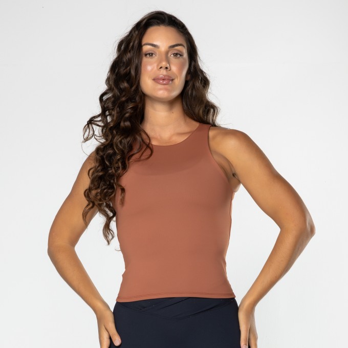 Camiseta Luna Marrom