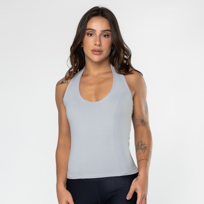 Camiseta Frente Única Cinza