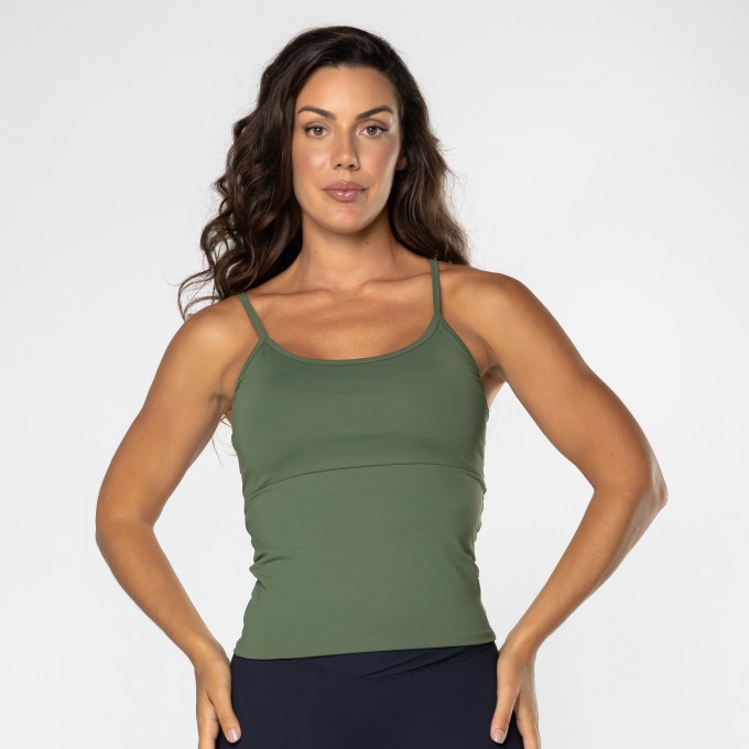 Camiseta Gaia Verde Musgo