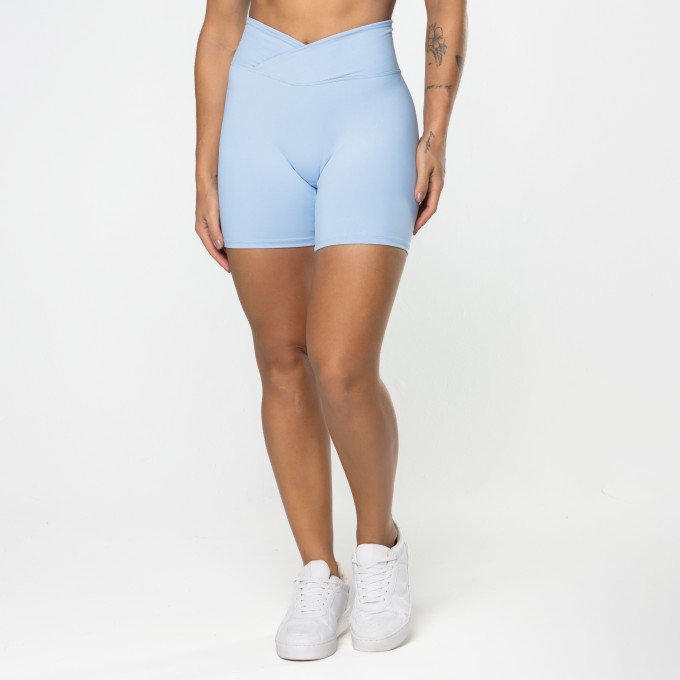 Short Gaia Cós Cruzado Azul Bebê Brisa