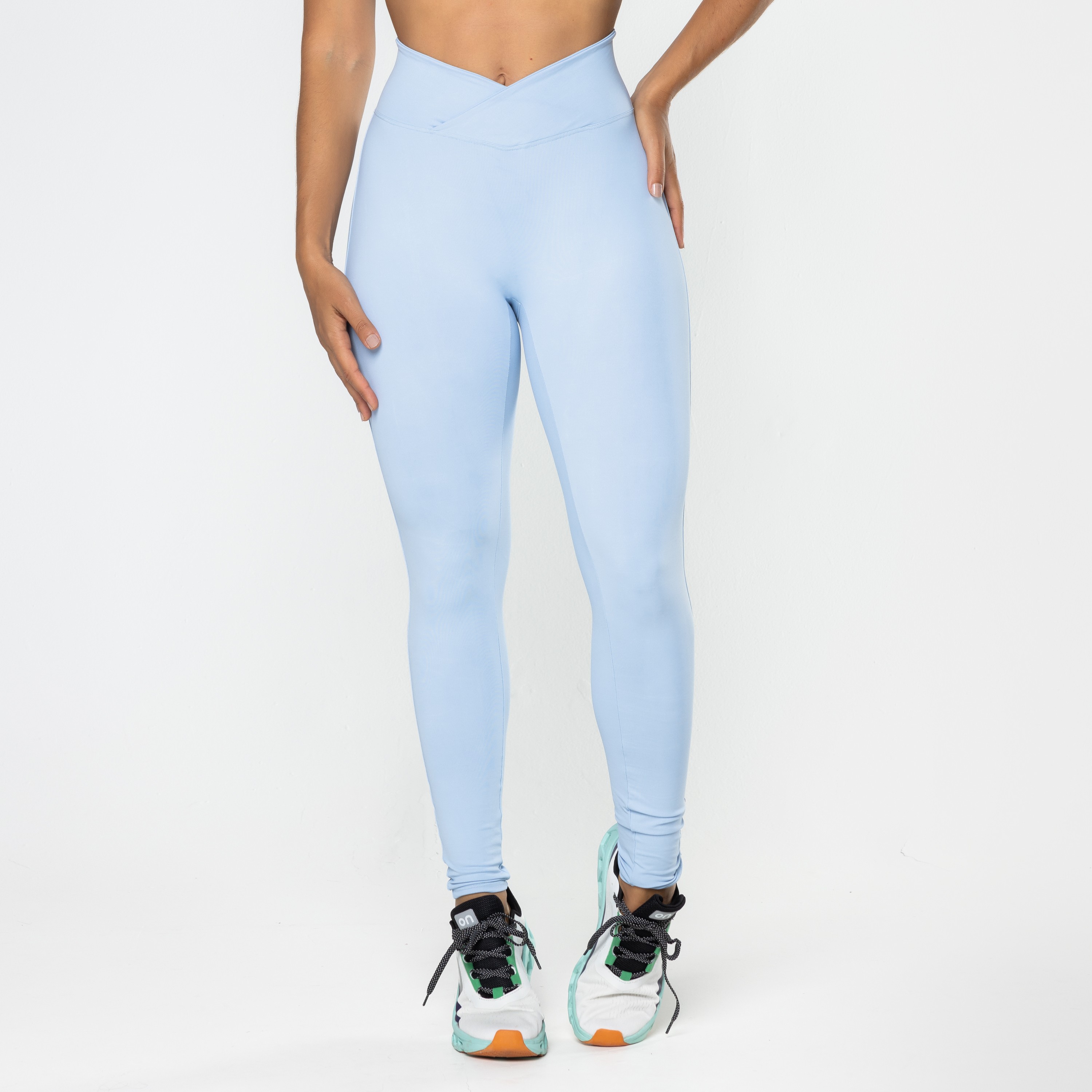 Legging  Gaia Cós Cruzado Azul Bebê Brisa