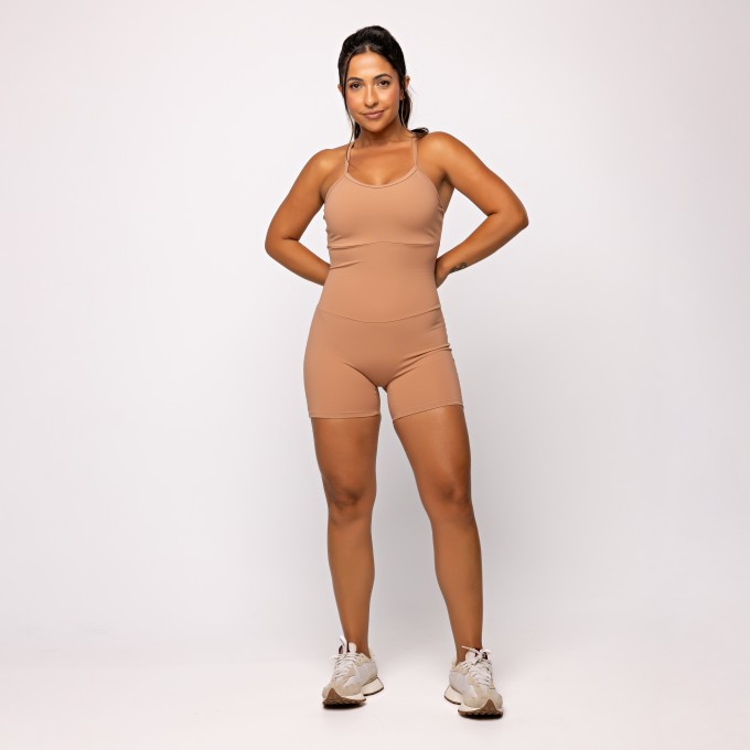 Macaquinho Fitness Sollis Mocha