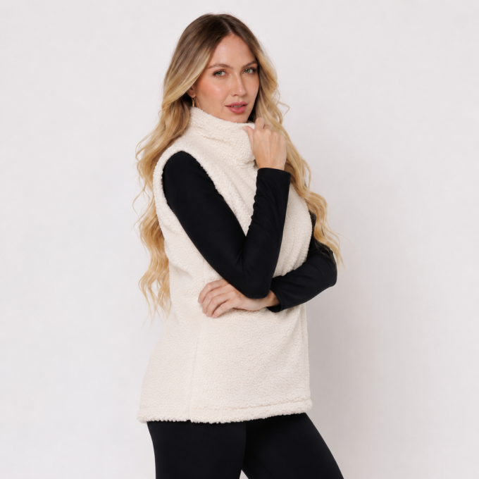 Colete Peluciado Off White